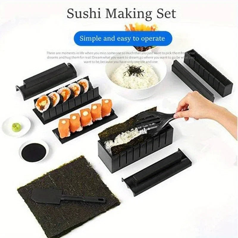 Sushi Making Kit – DIY Sushi Mould & Rice Roll Tool for Beginners Sushi Making Kit Axl