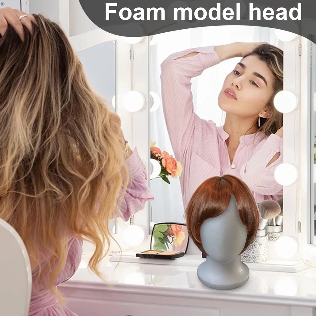 Foam Mannequin Head for Wigs, Hats & Salon Display Foam Mannequin Head Axl