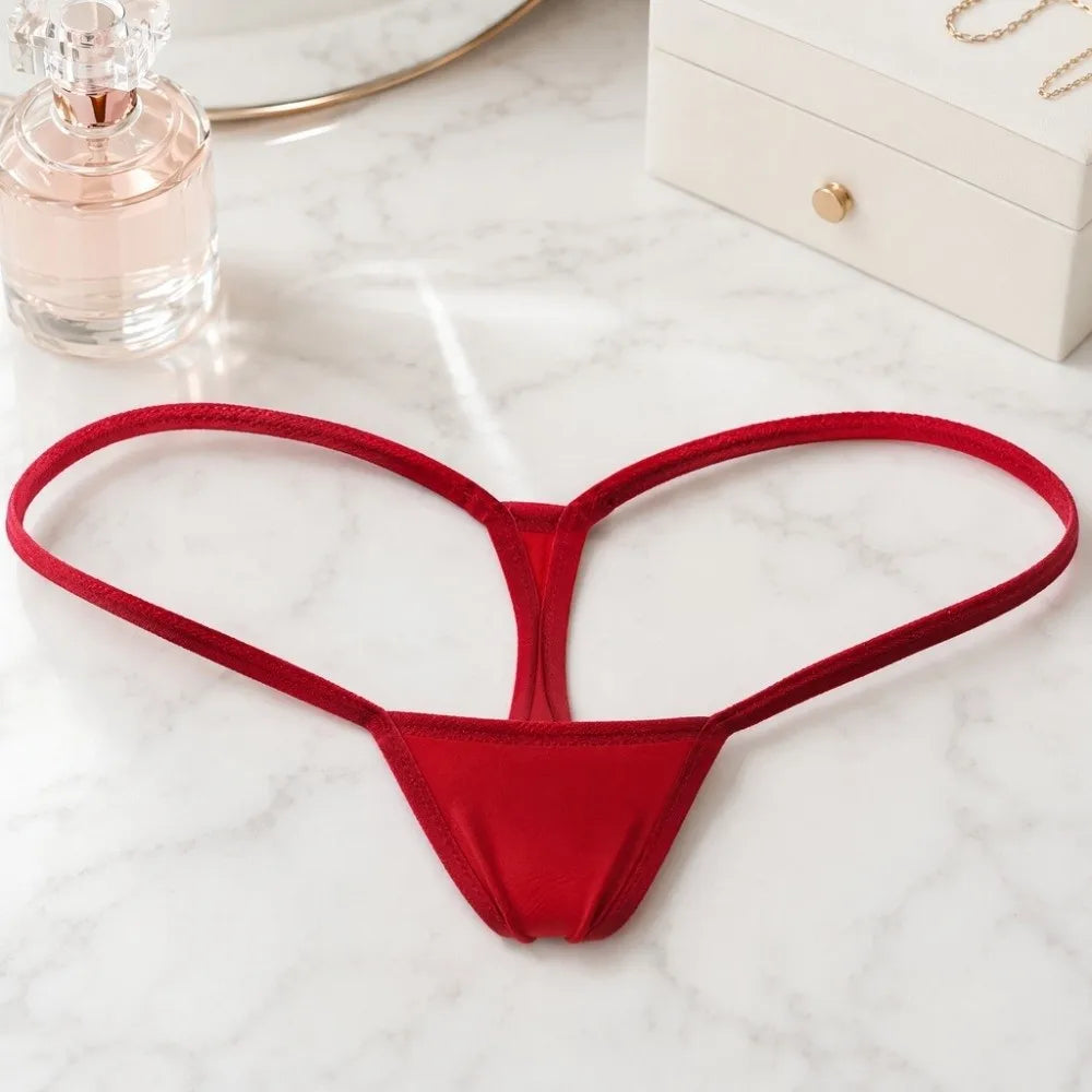 Women's Seamless Low-Rise Thong Underwear | G-String Panties Thong Underwear Axl