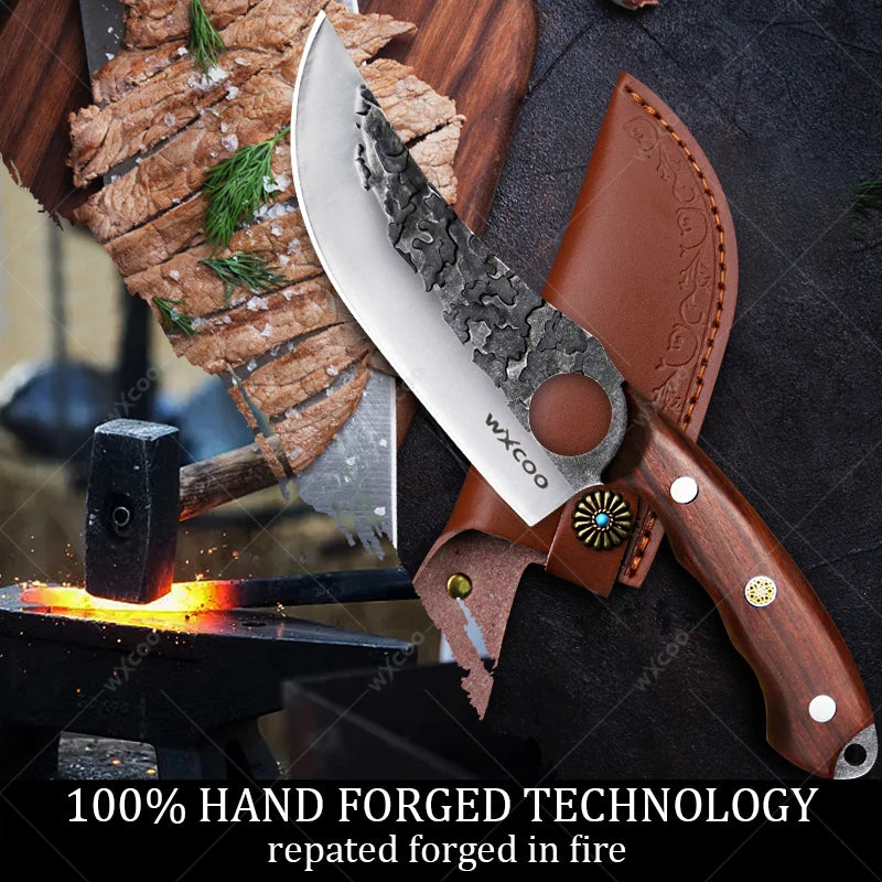 Forged Boning Knife – 5Cr15 Stainless Steel Chef Kitchen Knife Boning Kitchen Knife Axl