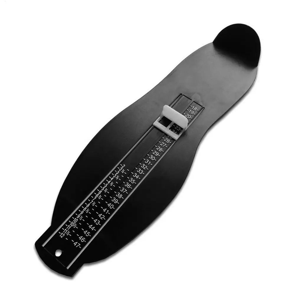 Foot Measuring Ruler – UK & EU Shoe Size Chart, Adults & Kids Foot Measuring Ruler Axl Black