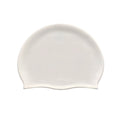 Plus Size Silicone Swim Cap – Printed, Waterproof & Ear Guard Silicone Swim Cap Axl White