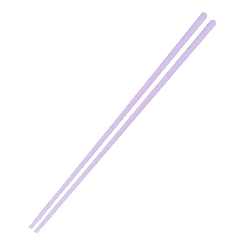 Silicone Chopsticks 31.5cm – Non-Slip Japanese Tableware Pair Silicone Chopsticks Axl Light Purple-LK52