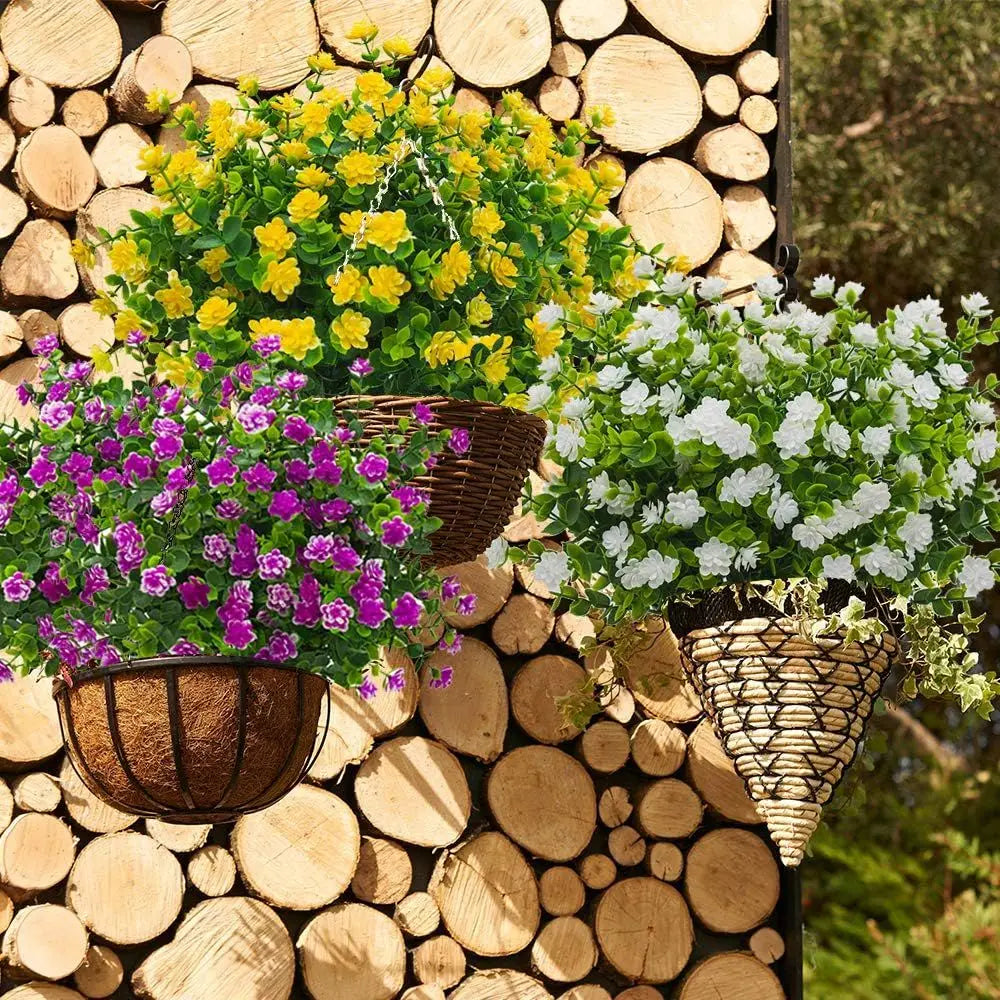 Artificial Eucalyptus & Baby's Breath Stems – 3/6 Pcs Set Artificial Flower Stems Axl