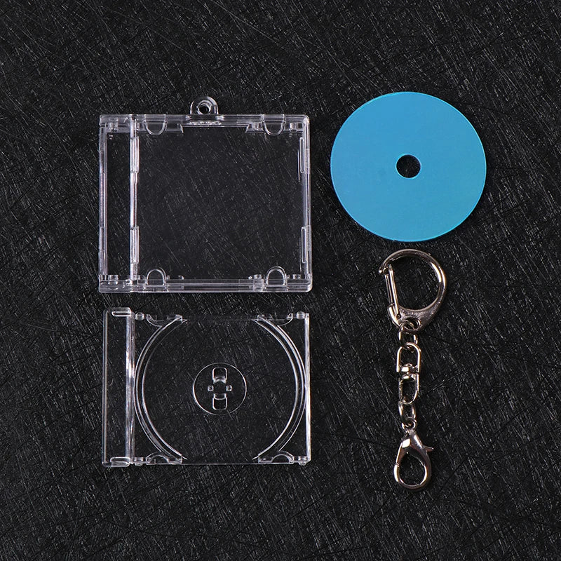 NFC Mini CD Case Keychain – Personalized Music Gift CD Case Keychain Axl A3No NFC