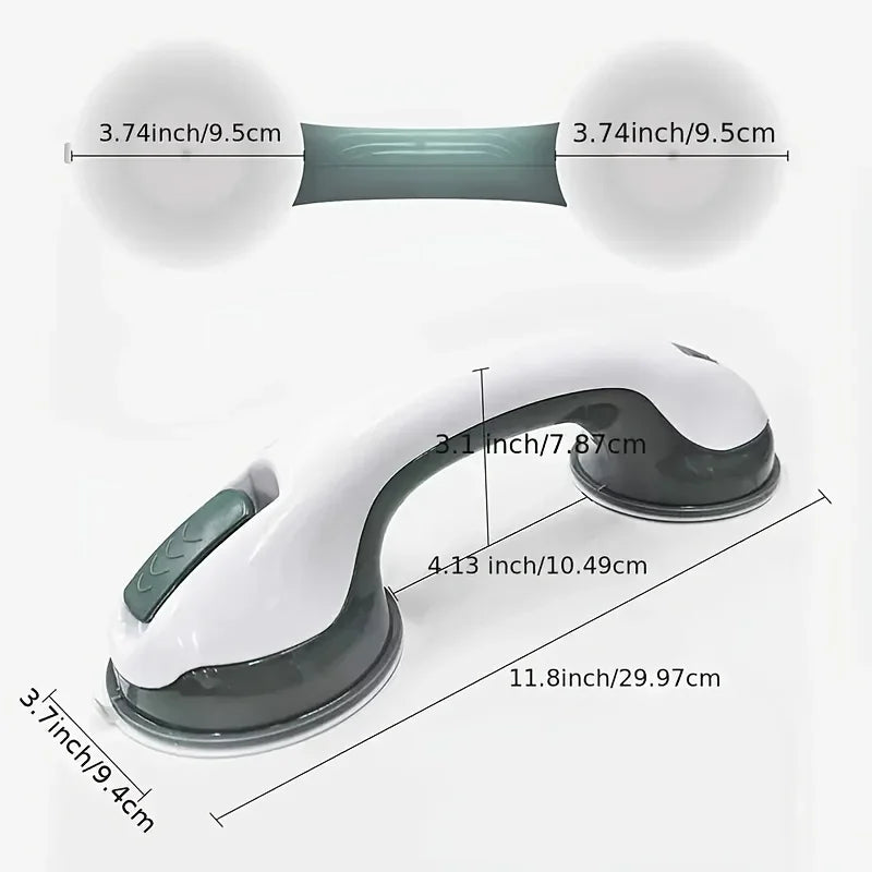 Suction Cup Shower Grab Bar – Anti-Slip Safety Handle 2 Pack Bathroom Grab Bar Axl
