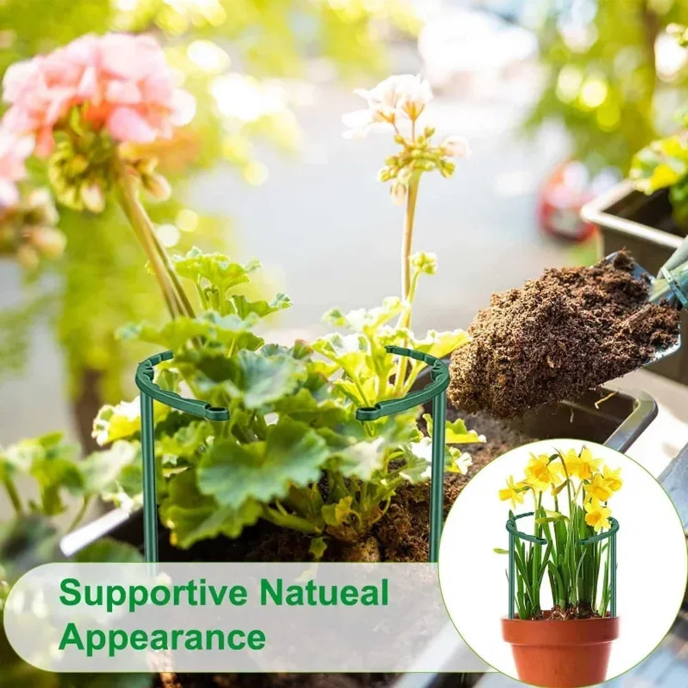Plastic Plant Support Stakes – Flower & Greenhouse Rod Set Plant Support Stakes Axl