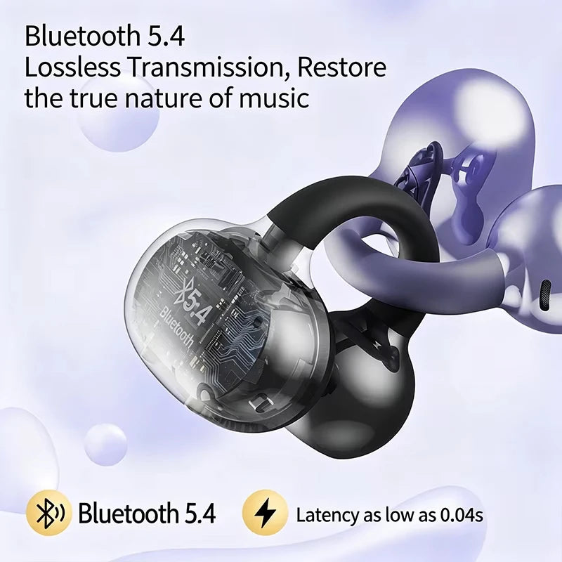 YU7 Sport Ear Clip Bluetooth Headphones with LED Display Wireless Earphones Axl