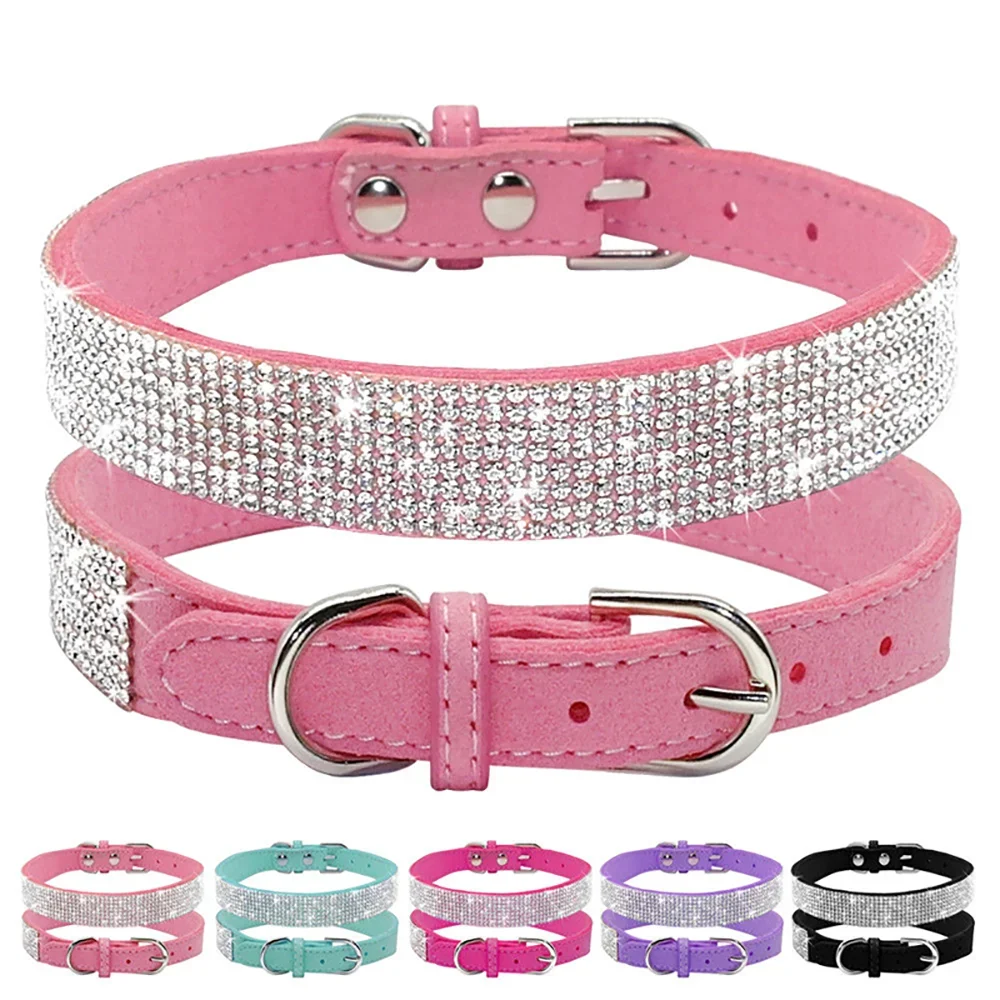 Rhinestone Crystal Dog Collar – Bling Pet Collar for Small Dogs Rhinestone Pet Collar Axl