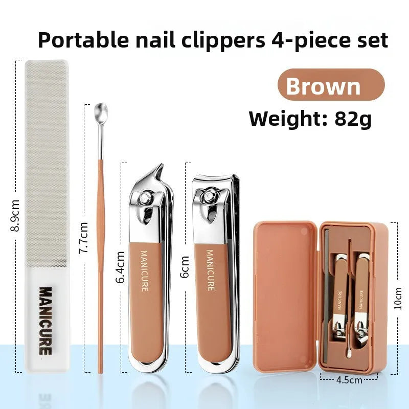 Professional Nail Clipper Set – Anti-Splash Stainless Steel Kit Nail Clipper Set Axl Small box nail clipp