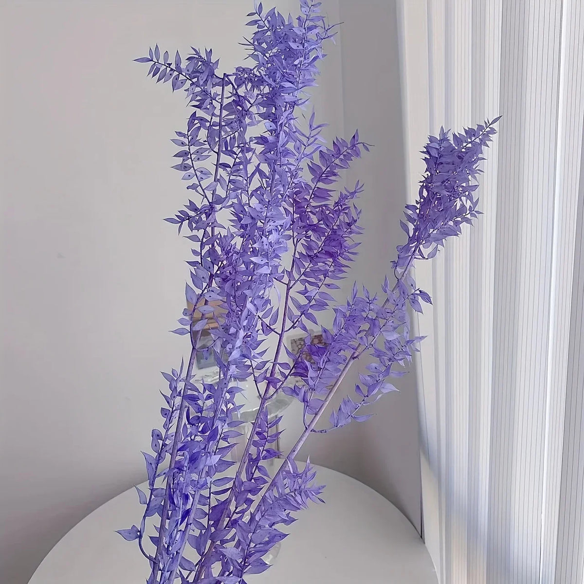 Natural Ruscus Dried Flower Bouquet 40g – Boho Home Decor Dried Flower Bouquet Axl 40g Purple