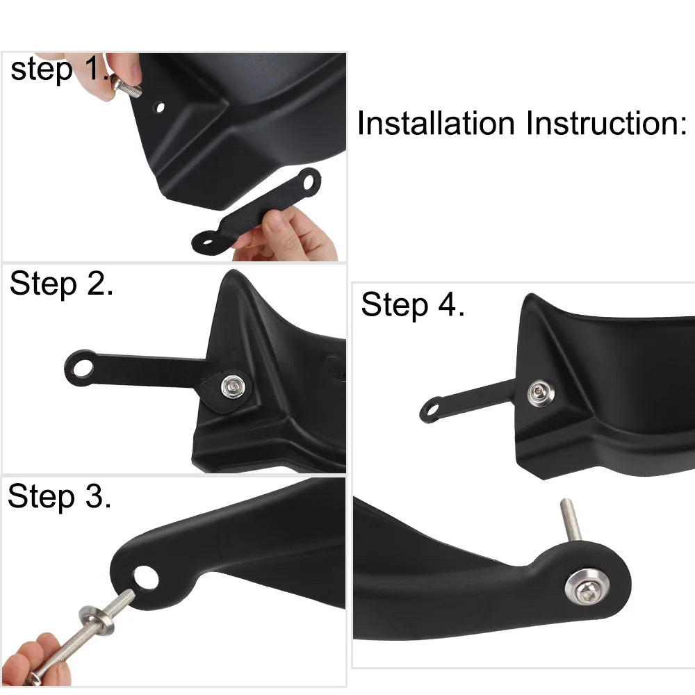 Honda NC750X NC700X Hand Guards – ABS & Steel Protectors Motorcycle Hand Guards Axl