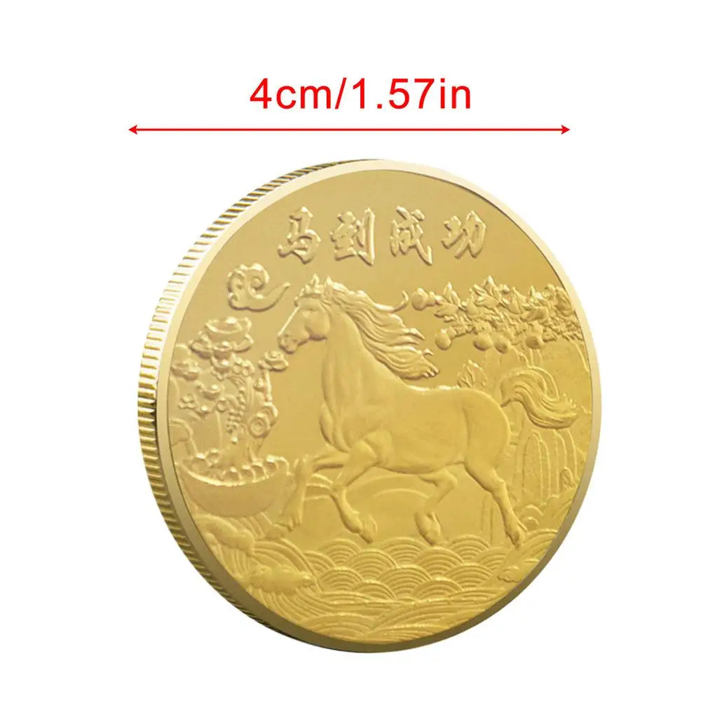 2026 Year of the Horse Gold Coin – Chinese Lucky Mascot Ornament Commemorative Coin Axl Immediate success