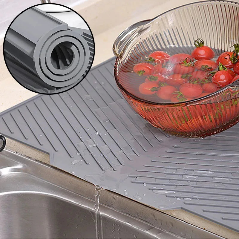 Silicone Draining Board Mat – Folding Drying Pad S/M/L Silicone Drying Mat Axl