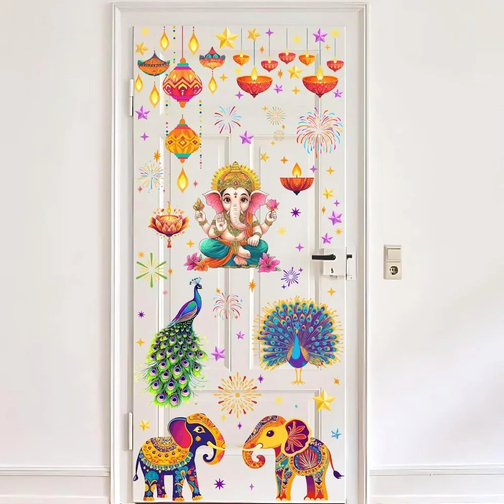 Elephant PVC Wall Stickers – Waterproof Self-Adhesive Decals 2pc Wall Decal Stickers Axl AECH04-17659