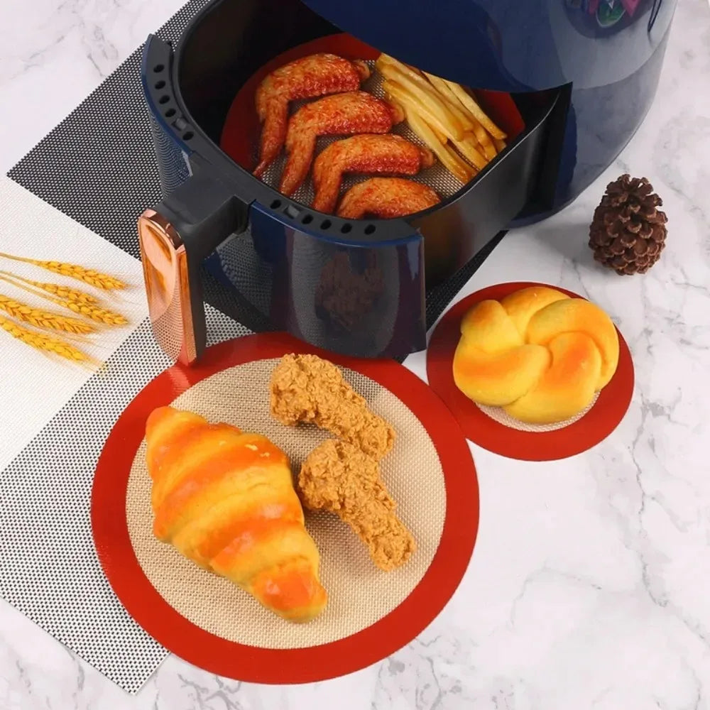 Round Silicone Baking Mat – Non-Stick, Oven & Air Fryer Safe Silicone Baking Mat Axl