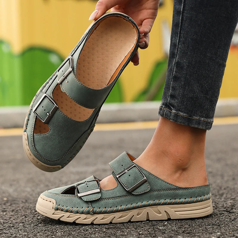 Women's Non-Slip Slip-On Casual Sandal Slippers | Indoor & Outdoor Slip-On Sandal Slippers Axl