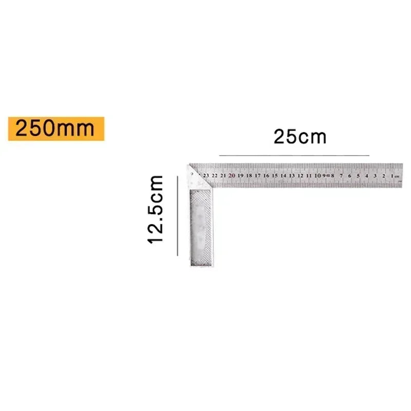 Aluminum 90° Square Right Angle Ruler – Carpenter Framing Tool Carpenter Square Ruler Axl 250mm China Mainland