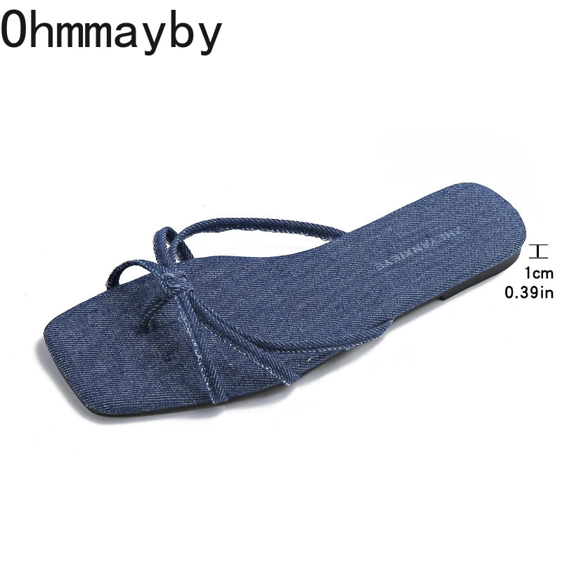 Women's Clip Toe Flip Flops – Flat Summer Slide Slippers Flip Flop Slides Axl