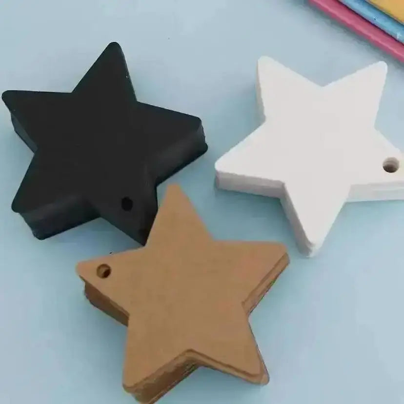 100 Pcs Star Hanging Gift Tags – Christmas, Wedding & Party Gift Hanging Tags Axl