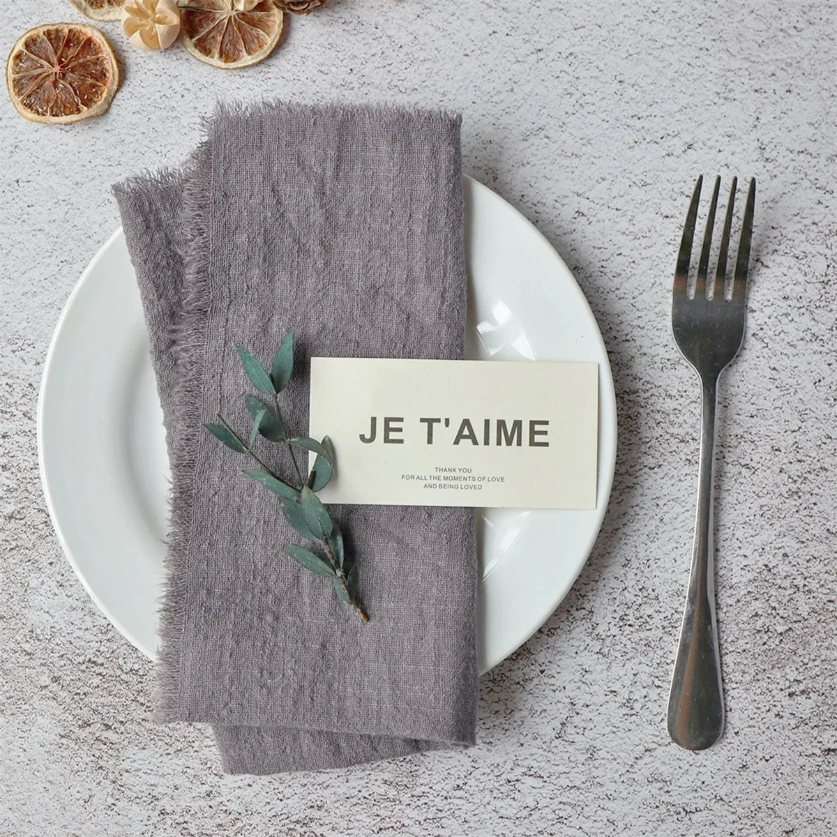 Solid Color Cloth Dinner Napkins – Machine Washable Set Cloth Dinner Napkins Axl gray -1pc 42cm X42CM