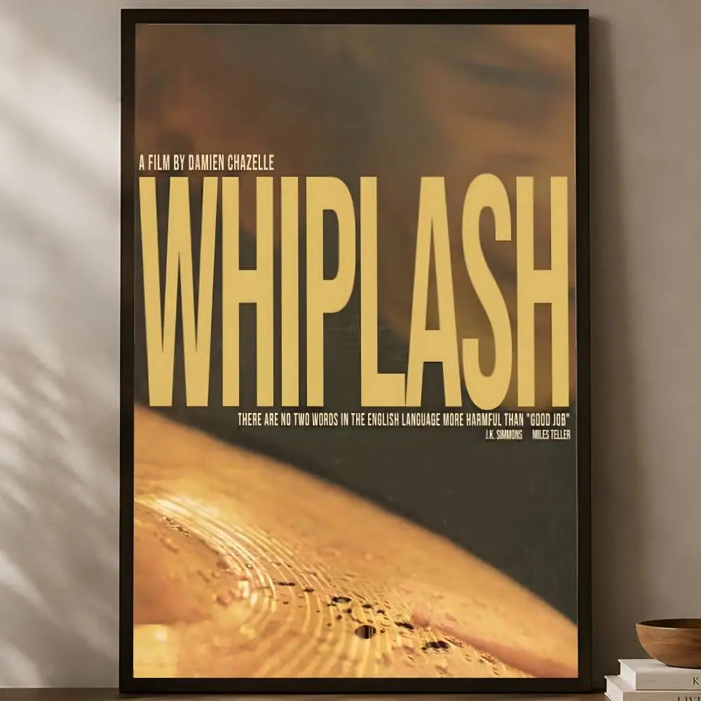 Whiplash Movie Poster – Self-Stick HD PVC Waterproof Wall Art Movie Wall Poster Axl White01 50X70cmNoframe