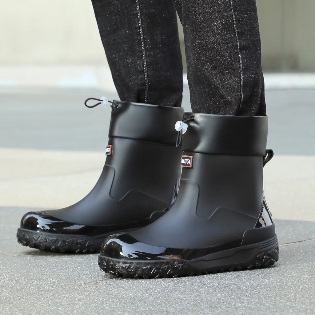 Men's Waterproof Anti-Slip Mid-Calf Rain Boots | Work & Fishing Men's Rain Boots Axl