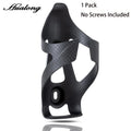 HUALONG Bike Water Bottle Cage – Nylon Carbon Fiber Texture Bike Bottle Cage Axl 1 Pack - Black