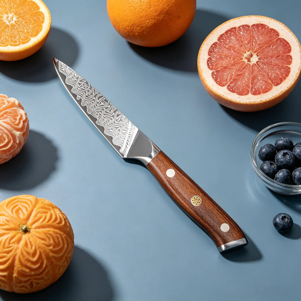 67-Layer Damascus Steel Paring Knife – Sharp Kitchen Chef Knife Damascus Paring Knife Axl