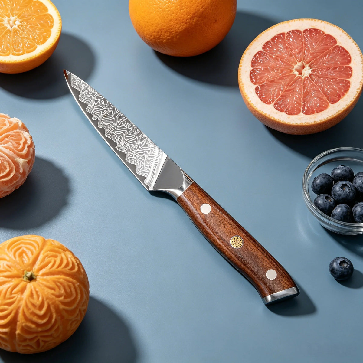 67-Layer Damascus Steel Paring Knife – Sharp Kitchen Chef Knife Damascus Paring Knife Axl