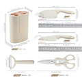 5-Piece Kitchen Knife Set with Block | Stainless Steel Kitchen Knife Set Axl 5pcs