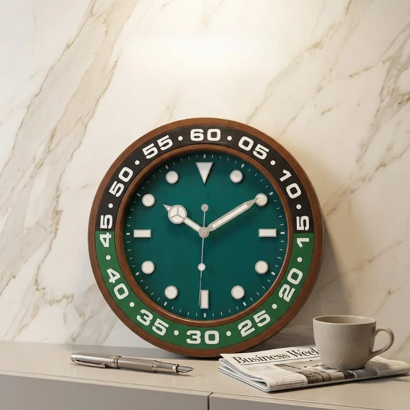 Modern Luminous Silent Wall Clock – Large Minimalist Decor Decorative Wall Clock Axl