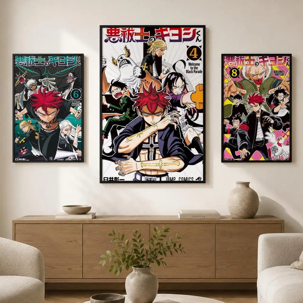 Ultimate Exorcist Kiyoshi Waterproof Self-Adhesive Anime Poster Anime Wall Poster Axl
