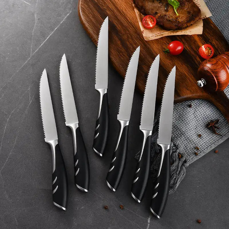 5" Stainless Steel Steak Knife – Sharp Pointed Tip & Comfy Handle Steak Knife Axl
