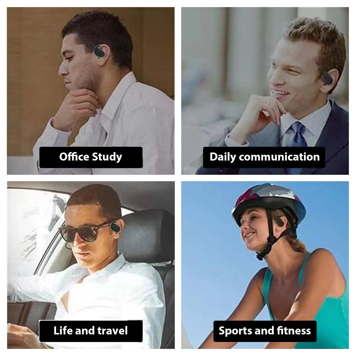 Wireless Open-Ear Sport Headphone – Water-Resistant, 25Hr Battery Wireless Sport Headphone Axl
