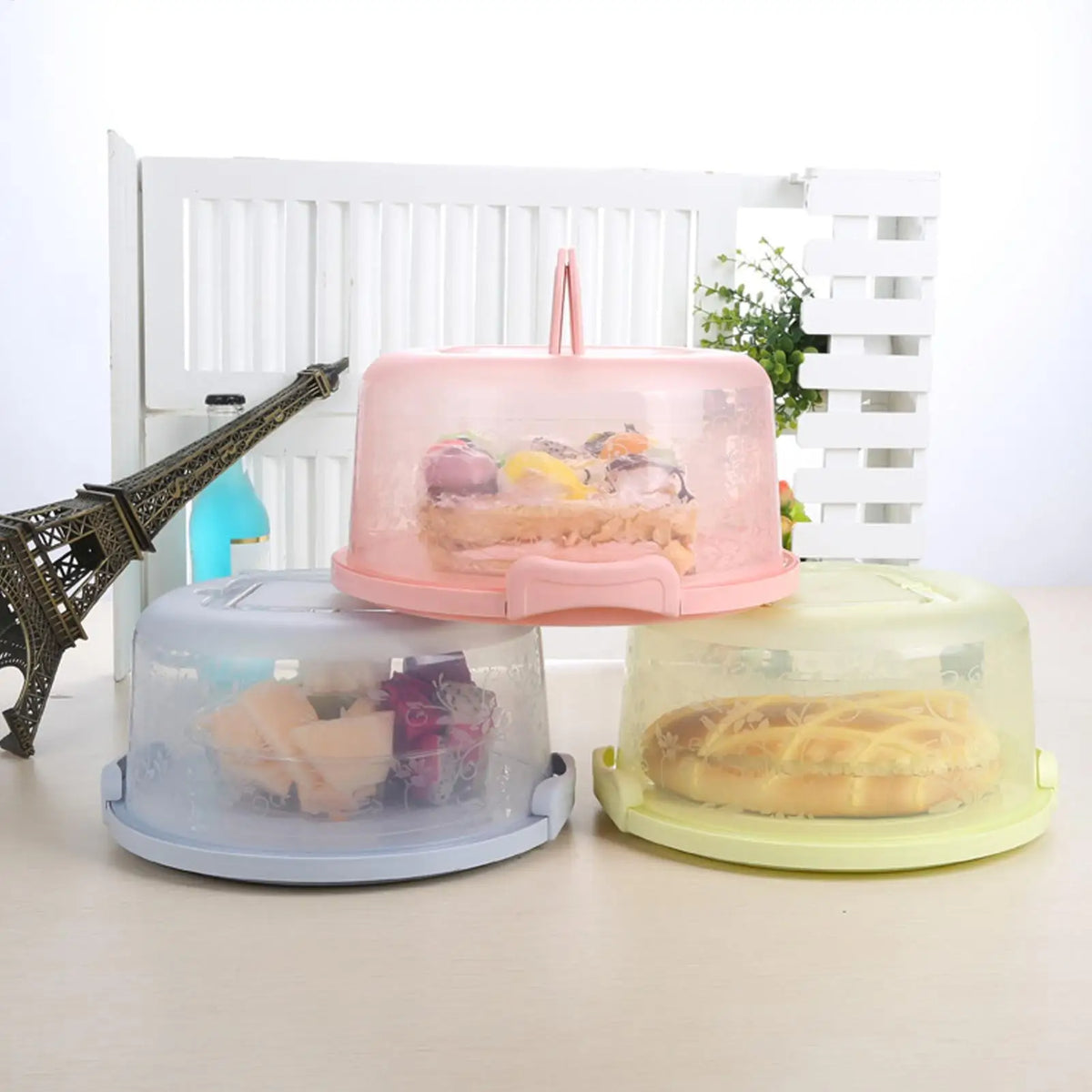 Portable Airtight Cake Carrier Box with Handle & Clear Lid Cake Carrier Box Axl