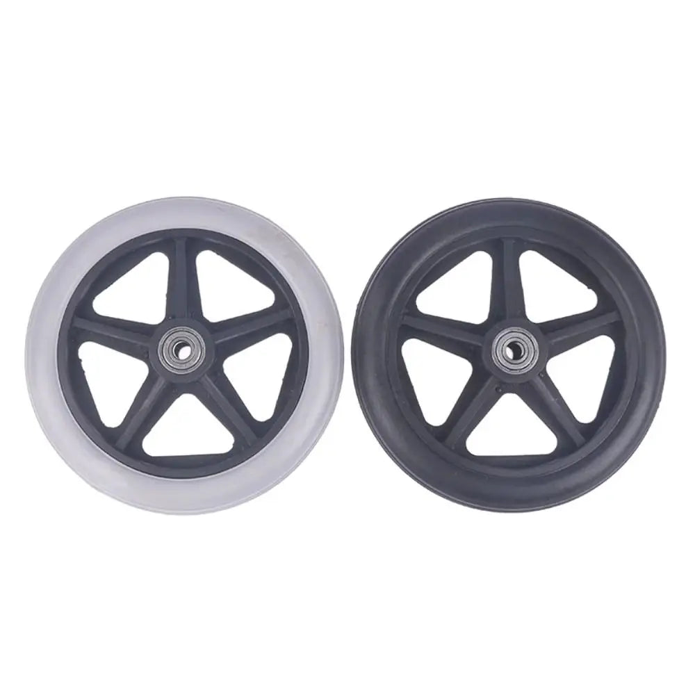 6-Inch Wheelchair Front Castor Solid Tire Replacement Wheel Wheelchair Castor Wheel Axl