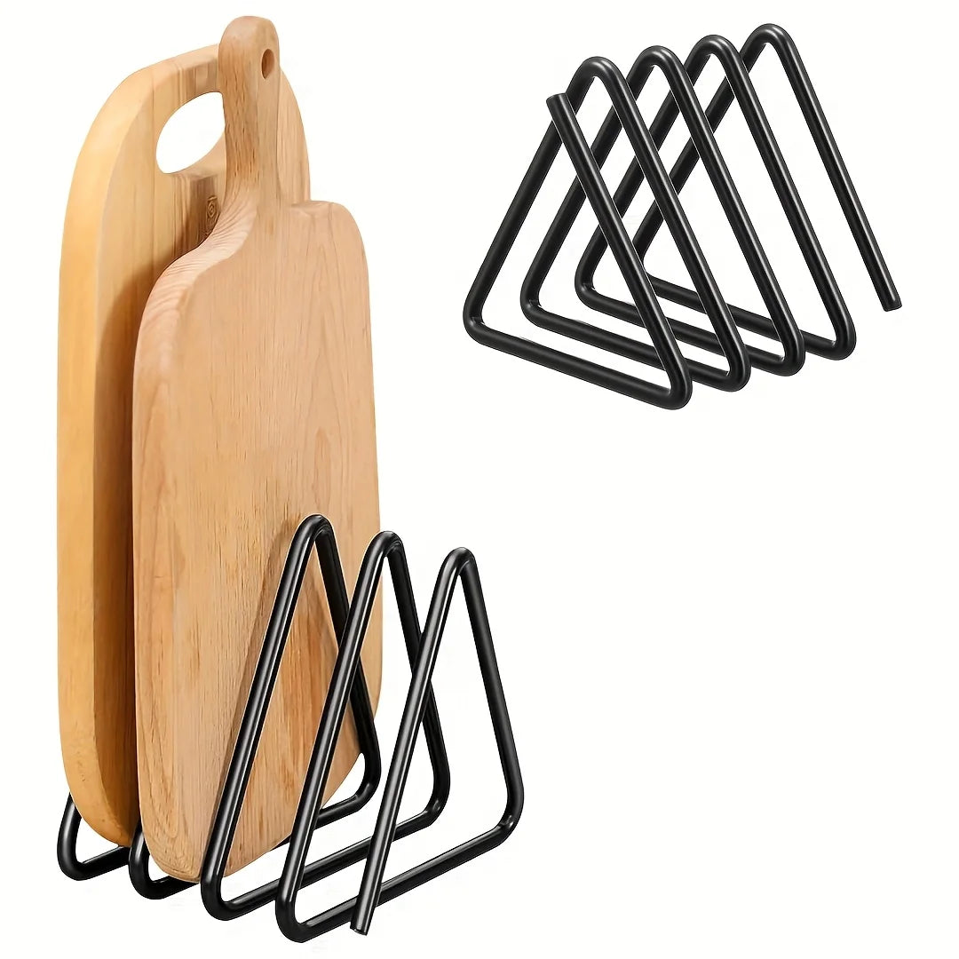 Heavy Duty Metal Cutting Board Rack & Pot Lid Holder Kitchen Storage Rack Axl 2pcs