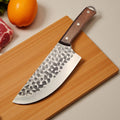 Forged Meat Cleaver Stainless Steel Chef Knife – Wood Handle Meat Cleaver Knife Axl black