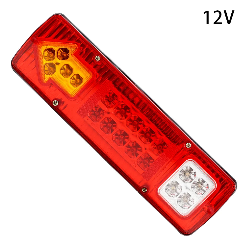 19 LED Tail Light Assembly – Turn Signal & Stop Light 12V 24V LED Tail Light Axl 12V