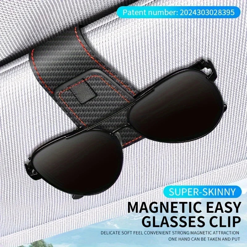 Magnetic Car Sun Visor Glasses Holder Clip | Universal Fit Car Glasses Holder Axl