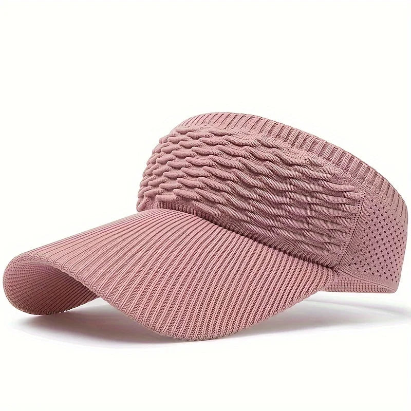 Women's Wide Brim Knit Sun Hat – Breathable Beach & Outdoor Cap Women's Sun Hat Axl pink-1pc One size fits all