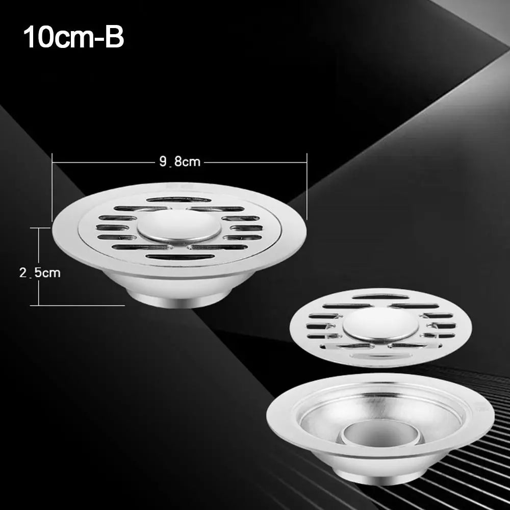Stainless Steel Square Floor Drain – Anti-Odor Strainer Cover Floor Drain Strainer Axl 10cm-B