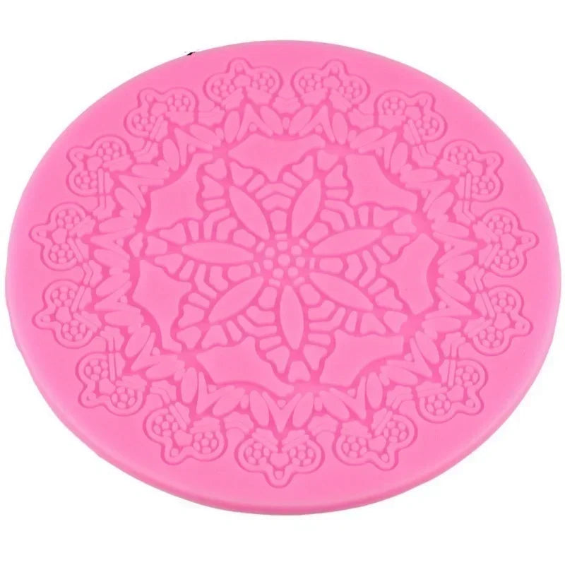 Crown Silicone Lace Cake Mold – Fondant Decorating Mat Silicone Cake Mold Axl