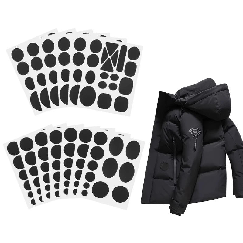 Self-Adhesive Nylon Repair Patches – Assorted Colors & Shapes Fabric Repair Patches Axl