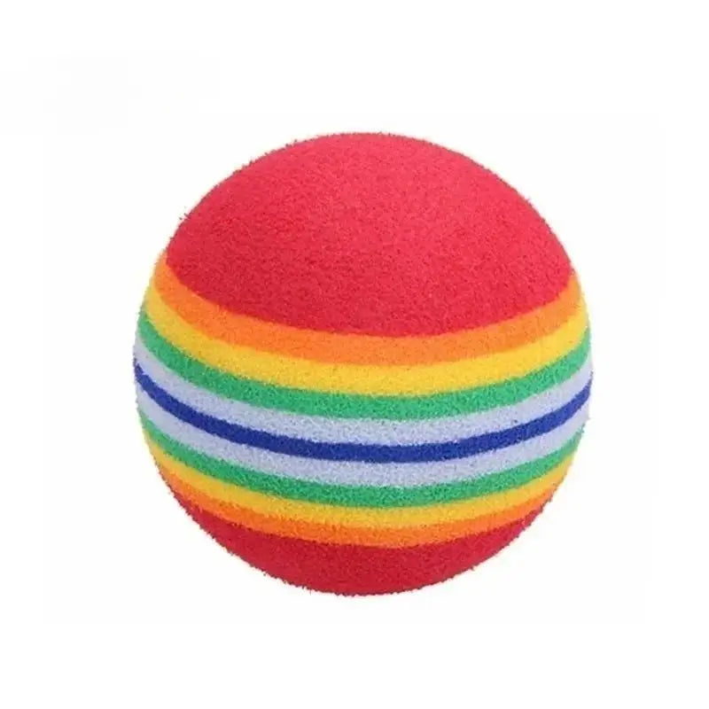 Rainbow Foam Ball Cat & Dog Toy Set – 3 Pack Pet Balls Pet Toy Balls Axl