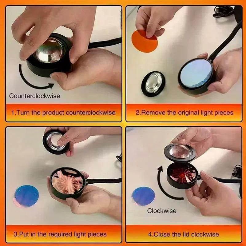 Self-Adhesive Color Lamp Film Overlays – 74mm DIY Light Decor Lamp Film Overlay Axl
