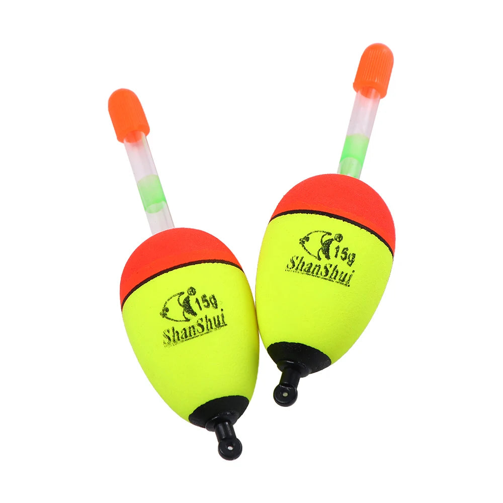 EVA Foam Luminous Fishing Float 2-Pack | Night Fishing Bobber Fishing Float Bobber Axl 15g