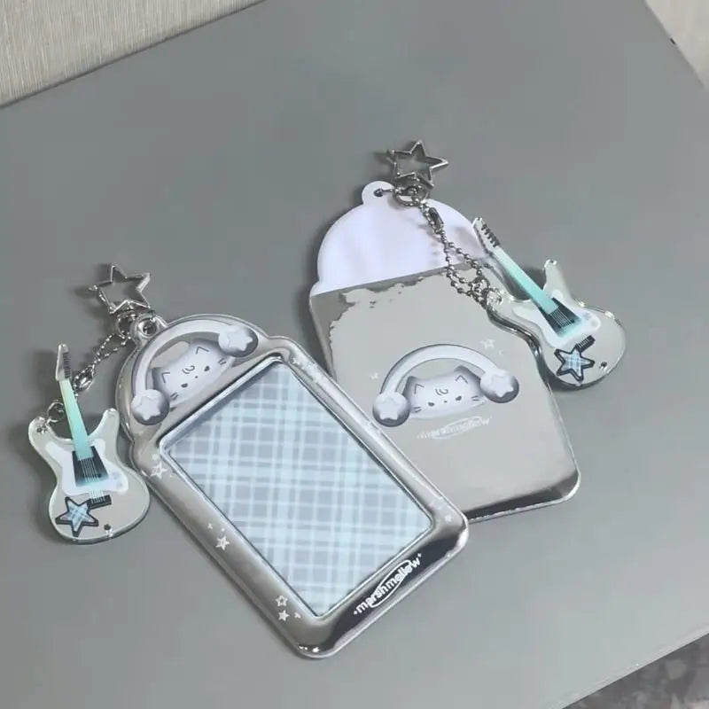 3-Inch Cat Photocard Holder Keychain – PVC Bag Pendant Photocard Holder Keychain Axl