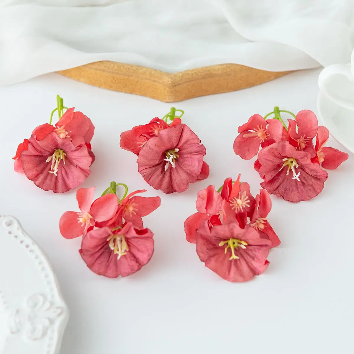 Silk Artificial Hydrangea Flower Heads 5/10 Pcs – Wedding Decor Artificial Silk Flowers Axl 5 5pcs